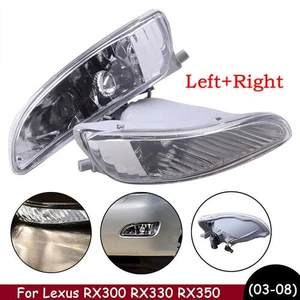 For 2004-2009 Lexus RX300/RX330/RX350 Front Bumper Clear Lens Fog Light W/ Bulbs - Picture 1 of 6