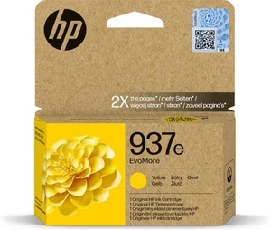 HP 937e EvoMore żółty oryginalny wkład atramentowy - Zdjęcie 1 z 1