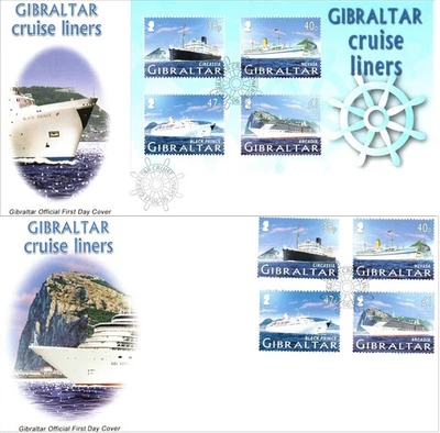 Gibraltar 2005 Cruise Liners Stamps & MS FDC First Day Covers - Image 1 of 3
