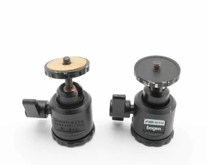 Manfrotto 342 & Bogen 3009 Small Ball Head with 1/4" Mount Lot of Two (#19417) - Picture 1 of 6
