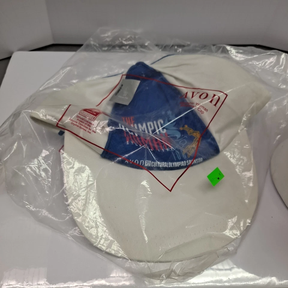 Gorra de béisbol Avon patrocinador de la Olimpiada para mujer Atlanta 1996 Juegos Olímpicos Foto 1 de 4