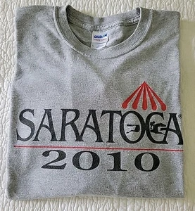 2010 Saratoga Race Course Long Sleeve Shirt Gray XL - Picture 1 of 12