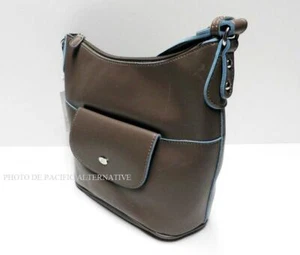 sac a main gris marron DAVID JONES pour femme handbag handtasche new NEUF #4 - Picture 1 of 7