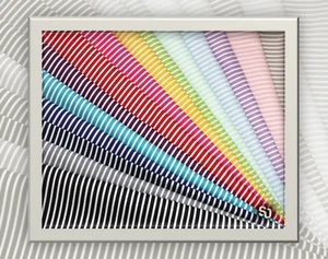 Candy Stripe 100% Cotton Poplin Fabric | 57 inch (145cm) Wide - Picture 1 of 17