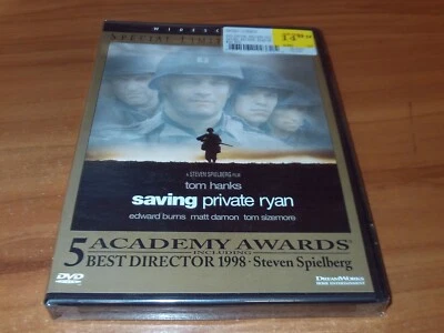 Saving Private Ryan (DVD, 1999, Widescreen, Special Edition) NEW Tom Hanks - Image 1 of 2