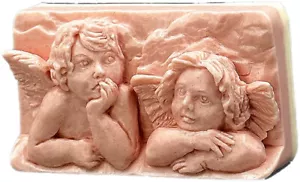 ANGEL SILICONE MOLD for soap making and other crafts CHERUBS - Picture 1 of 11