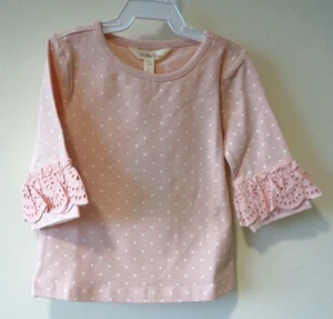 NWT Matilda Jane Enchanted Garden Pink Polka Dot Top Girl's Size 2 - Picture 1 of 1
