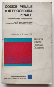Codice Penale E Di Procedura Penale Quindici Leggi Complementari Newton 1975(L65 - Picture 1 of 5