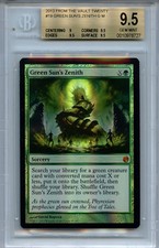 MTG Green Sun's Zenith BGS 9.5 FTV Twenty Magic Mystic Foil  Amricons 8727