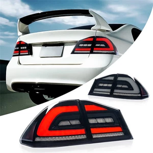2PCS Animation Sequential Rear Lamp L&R LED Tail Light Fits Honda Civic 2005-12 - Picture 1 of 9
