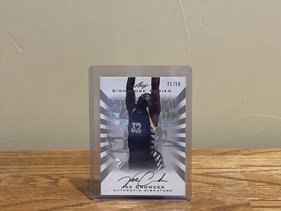 2012 Leaf Signature Series Silver /50 Jae Crowder #BA-JC1 Rookie Auto RC - Image 1 of 3