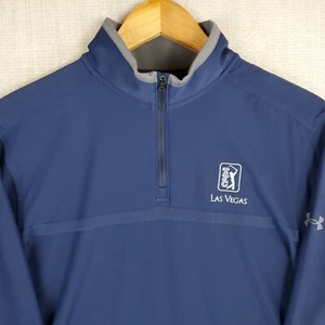 UNDER ARMOUR x TPC VEGAS Size Medium HeatGear 1/4 Zip Wicking Windshirt Pullover - Picture 1 of 13