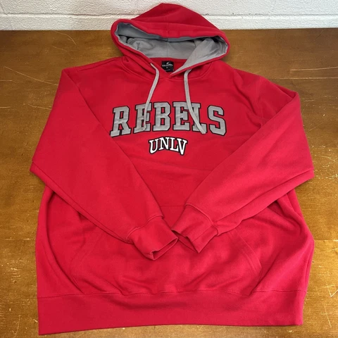 UNLV Rebels Hoodie Mens XL Red Long Sleeve Fleece Pullover Colosseum Cover