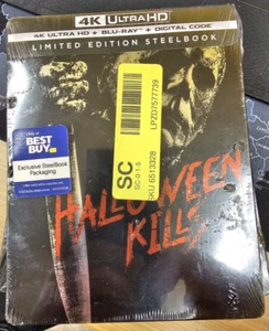 Halloween Kills (4K/Blu-ray, 2022, STEELBOOK) Jamie Lee Curtis Judy Greer horror - Picture 1 of 2