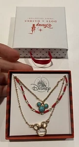 Dots & and Dashes Disney Minnie Mouse Icon Layered Necklace - Picture 1 of 7