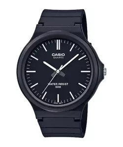 Casio MW240-1EV, Analog Watch, Black Resin Band, 50 Meter Water Resistant - Picture 1 of 2