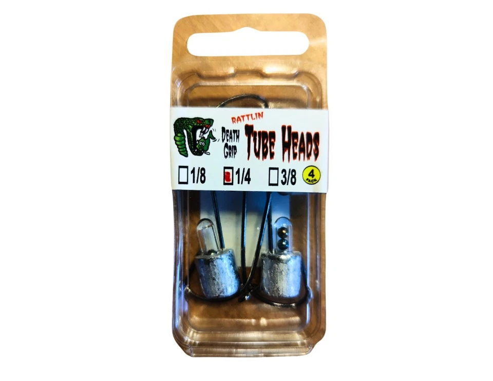 Paquete de 4 cabezales de tubo Venom's Rattlin de 1/4 oz Foto 1 de 2