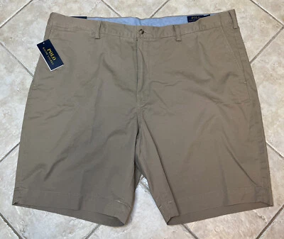 Polo Ralph Lauren Shorts Mens 42T Stretch Classic Fit Beige Chino w/ Pony NWT - Image 1 of 4