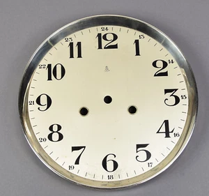 Großes altes GUSTAV BECKER Uhren Zifferblatt f Wanduhr Reguator clock dial - Picture 1 of 2