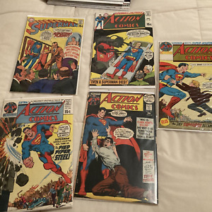 Action Comics 387 393 398 409 and  Superman 228 DC Comic Neal Adams Comic Lot