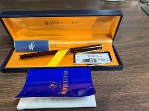Waterman Exclusive Fountain Pen 18k medium in Original Box and tags 1990's - Picture 1 of 8