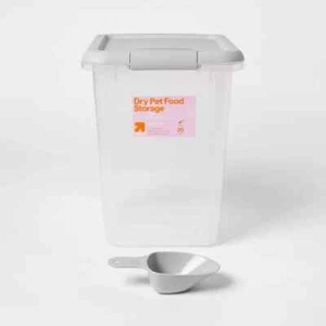 Pet Food Storage Tub with Built-in Scoop 20LB - up&up - Picture 1 of 4
