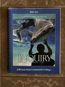 Laboratory Manual for Inquiry into Life - Spiral-bound By Mader, Sylvia - GOOD - Foto 1 di 2