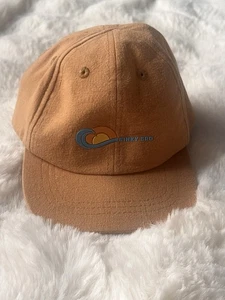 Binky Bro Flat Brim Snapback Hat Brown Adjustable Vented Holes Infant Cotton - Picture 1 of 5