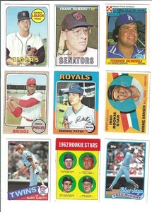 18 Vintage Baseball Karten: Mickey Lolich, Frank Howard, Fernando Valenzuela, Jo - Bild 1 von 2