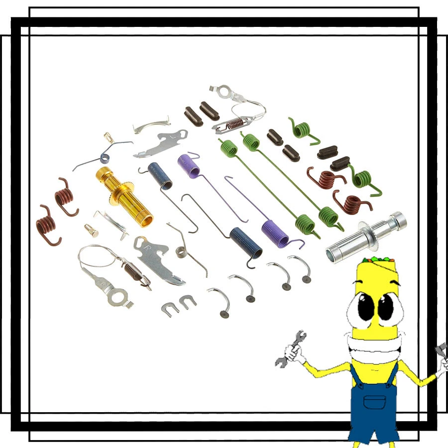 Kit completo de herrajes de tambor de freno delantero o trasero para Ford F-350 1967 Foto 1 de 1