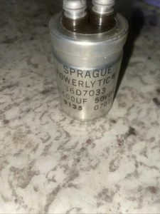 Sprague Powerlytic 36D7033 16000 Uf 50V Vintage NOS - Picture 1 of 2