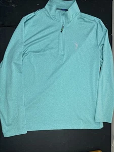 William Murray Green Quarter Zip Long Sleeve Performance Golf Pullover Size 2XL - Picture 1 of 6