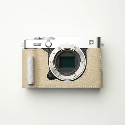 Genuine Leather Camera Half Case Handle Bag Protect Covers Fit For Fujifilm X-E5 - Image 1 of 4