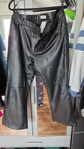 Damen Nappalederhose Schwarz. Gr.48 Top Zustand. Gekürzt auf meine Größe 1,65  - Bild 1 von 1