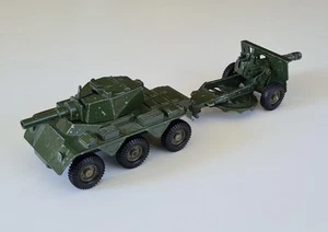 Vintage 1960's Crescent Toys Saladin Armoured Car with 25-pounder Field Gun - Picture 1 of 5