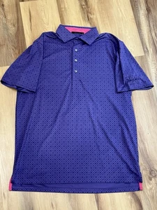 Greyson Golfshirt Herren Medium Lila Bunt Cascada Golf Polo - Bild 1 von 4