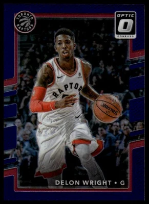 Donruss Optic Delon Wright #140 Blue Velocity 2017-18 🔥 Toronto Raptors Foto 1 de 2