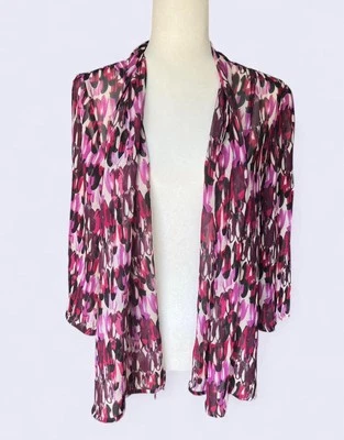 Cárdigan Kim Rogers Rosa Negro Grande Foto 1 de 4