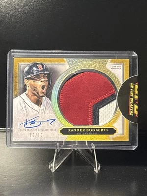 2020 Topps Five Star Xander Bogaerts Patch Autograph Card /10 - Image 1 of 2