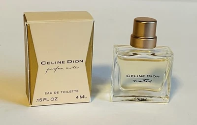 Celine Dion NOTES EDT Spray Perfume Mini 0.15 fl oz 4 ml New In Box DISCONTINUED - Image 1 of 4