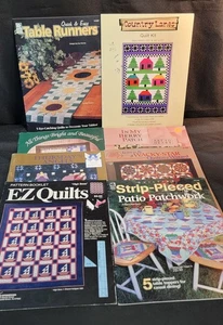Lot of 8 Quilting Books Quilt Projects Patterns Ideas Technique Angel's Star - Imagen 1 de 24