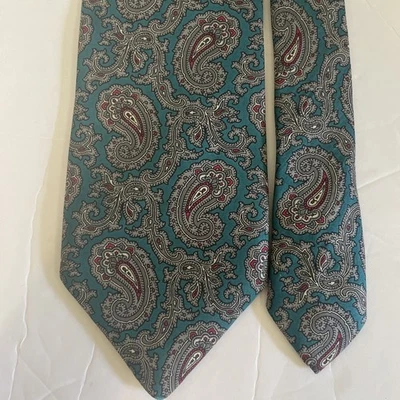 "Corbata Gant patrón cachemir verde aguamarina 59 X 3"""  Foto 1 de 4