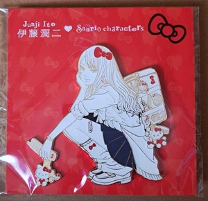 Junji Ito x Sanrio Characters Pin Limited Edition Gal Tomie x Hello Kitty Horror - Picture 1 of 12
