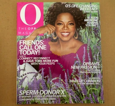 O The Oprah Magazine April 2008 Connect and Reconnect With Friends - Image 1 of 4