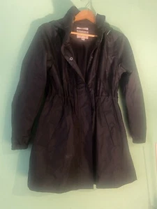 TARGET WOMEN’s BLK TRENCH DETACHABLE HOODED Coat SM CLASSIC - Picture 1 of 16