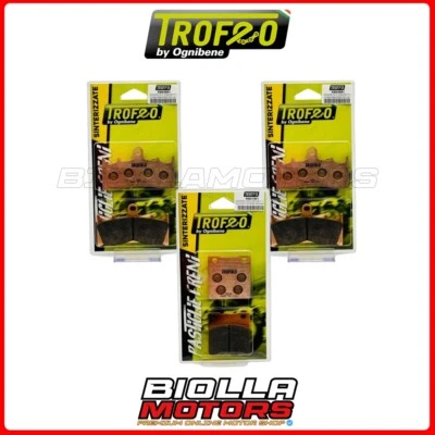 Suzuki GSX-R HAYABUSA 1300 2003 FRONT + REAR TROPHY BRAKE PAD KIT - Image 1 of 4