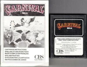 CARNIVAL Videogioco per ATARI 2600 con Manuale. Testato e Funzionante 1983 - Imagen 1 de 1