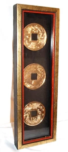 Vintage Mandarin Hotel Large Coin Decor. Dragon Phoenix  Long Life Tawain - Picture 1 of 6