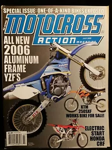 Motocross Action MX Motorcycle Dirt Bike Magazine Issue July 2005 - Picture 1 of 3