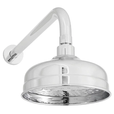 Welfenstein Nostalgie Regendusche Messing Zulaufarm Retro Kopfbrause 9E-HN062 - Bild 1 von 4